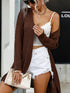 Cable Knit Open Front Cardigan
